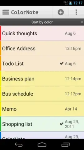 ColorNote Notepad скриншот 6