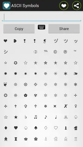 ASCII Text Symbols скриншот 2