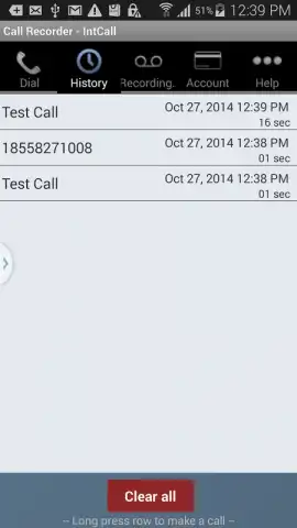 Call Recorder - IntCall скриншот 3