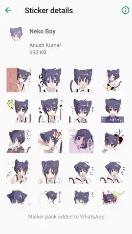 Otaku Nadu Sticker Pack скриншот 5