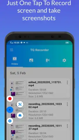 TG Recorder - Screen Recording скриншот 3