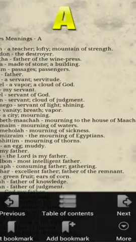 Bible Names with Meanings скриншот 7