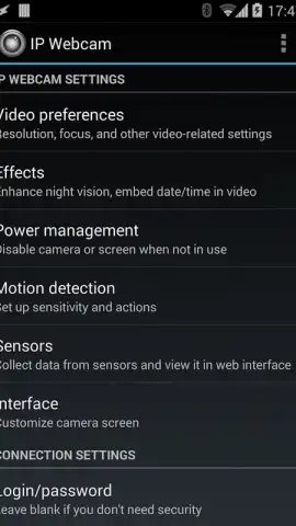 IP Webcam скриншот 1
