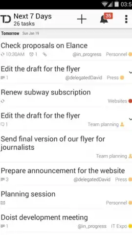 Todoist скриншот 3