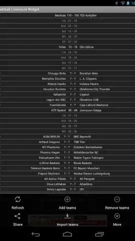 Basketball Livescore Widget скриншот 23