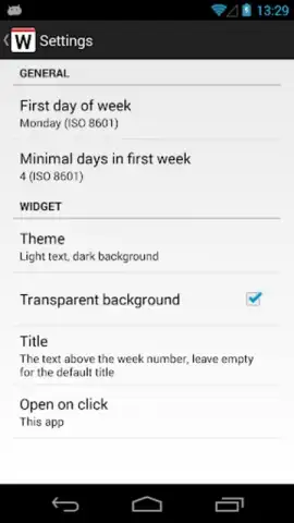 Week number скриншот 1