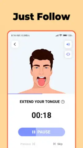 Jawline Exercises & Face Yoga скриншот 6