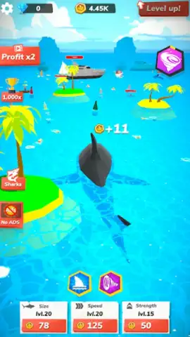 Idle Shark World - Tycoon Game скриншот 2
