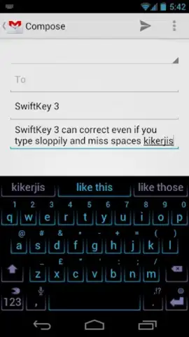SwiftKey 3 Keyboard Free скриншот 1
