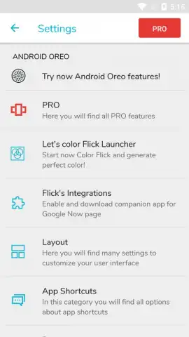 Flick Launcher скриншот 7
