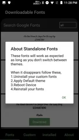 GxFonts - Custom fonts for Samsung Galaxy скриншот 1