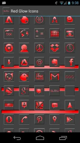 Free Red Glow Icons скриншот 1