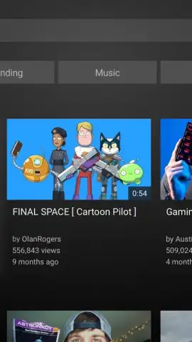 YouTube for Android TV скриншот 1