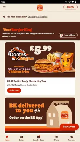Burger King App: Food & Drink скриншот 1