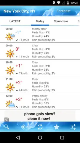 ForecaWeather скриншот 1