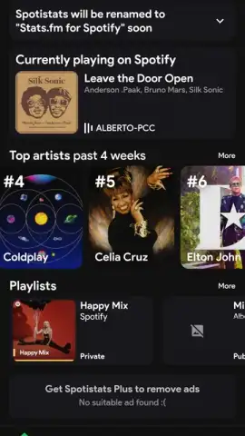 Spotistats for Spotify скриншот 5