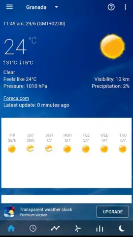 Transparent Clock Weather Cisco скриншот 7