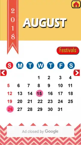 2018 Calendar скриншот 4