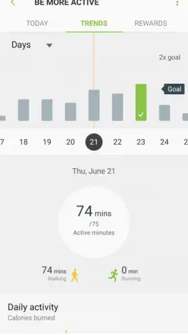 Samsung Health (Android Wear) скриншот 1