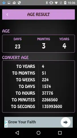 Age Calculator offline pro скриншот 3