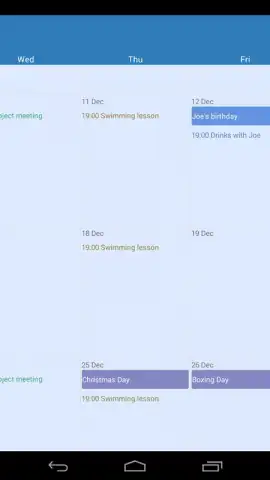 Touch Calendar Free скриншот 4