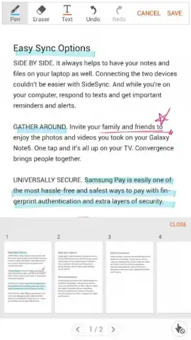 Samsung Write on PDF скриншот 2