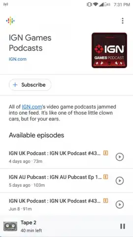 Google Podcasts скриншот 4