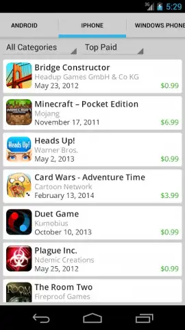Mobile App Store скриншот 2