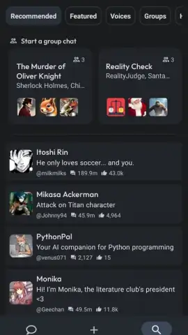 Character AI скриншот 17