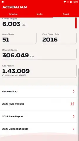Official F1 ® App скриншот 2