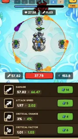 Apexlands- idle tower defense скриншот 2