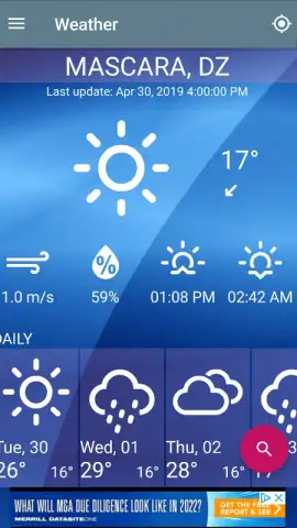 Free Weather Forecast скриншот 1