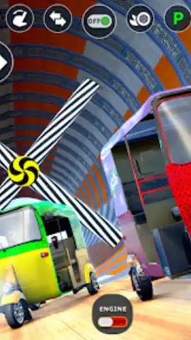Tuk Tuk Taxi Driving Games 3D скриншот 2