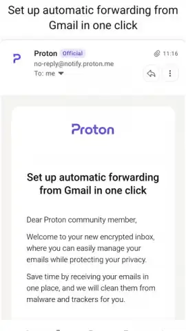 Proton Mail скриншот 9