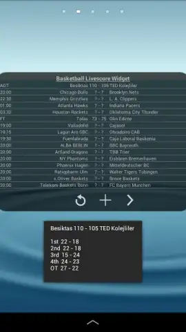 Basketball Livescore Widget скриншот 5