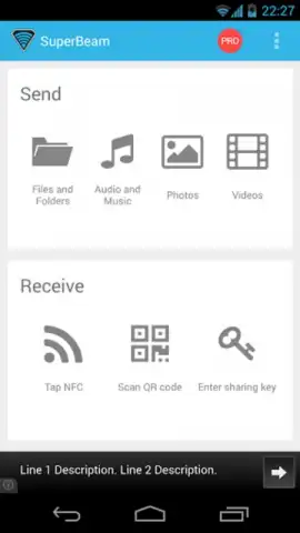 SuperBeam WiFi Direct Share скриншот 3