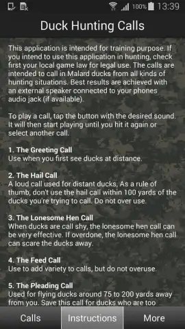 Duck Hunting Calls скриншот 1