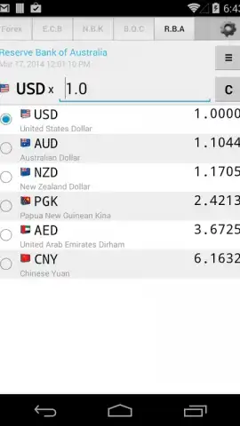 Daily Currency Rates скриншот 1