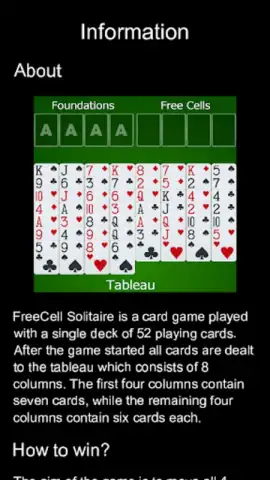 FreeCell Cards скриншот 1