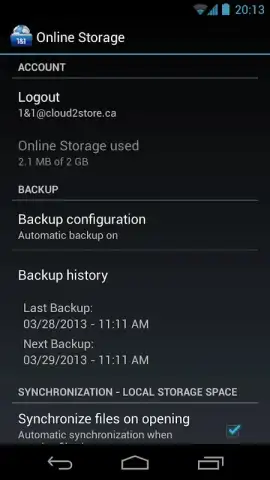 Online Storage скриншот 1