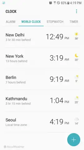 Samsung Clock скриншот 3