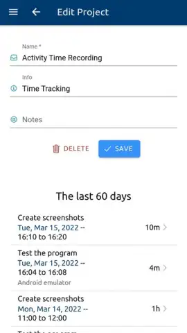 aTimeRecording - Online Time Tracking скриншот 5