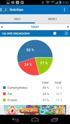 Calorie Counter - MyFitnessPal скриншот 1