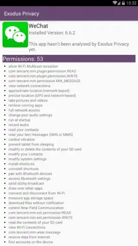 Exodus Privacy скриншот 3