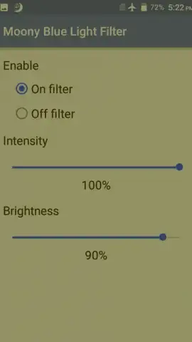 Moony Blue Light Filter скриншот 1