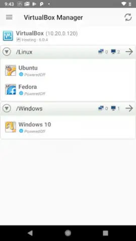 VirtualBox Manager скриншот 8