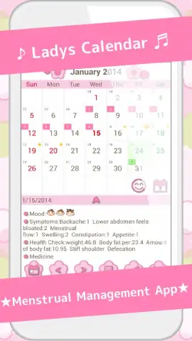 LadysCalendar Free (Period) скриншот 6