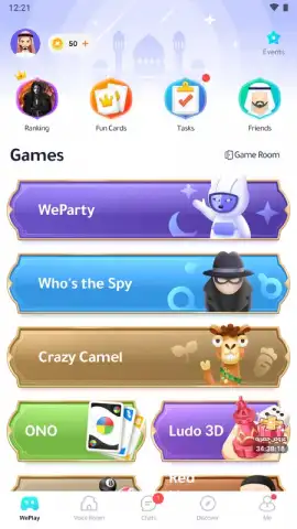 WePlay (ويبلاي) - ألعاب ودردشة скриншот 1