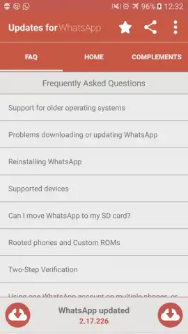 Updates for WhatsApp скриншот 3