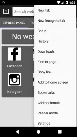 Android Safari скриншот 2